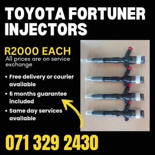 Toyota Fortuner Injectors For Sale With Warranty