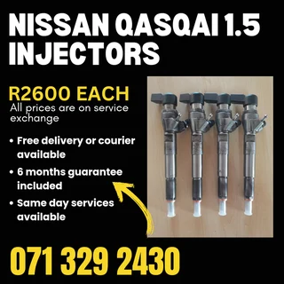 Nissan Qasqai 1.5 Injectors For Sale With Warranty