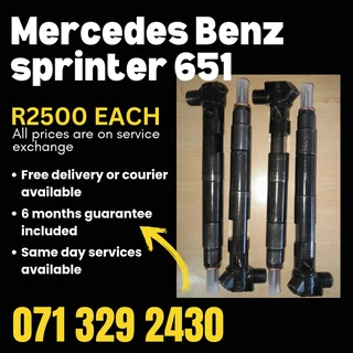 Mercedes Benz Sprinter 651 Injectors For Sale With Warranty