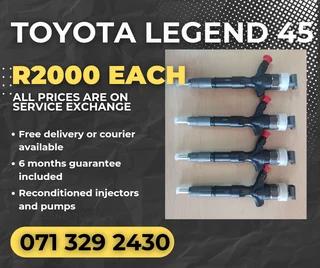 Toyota Legend 45 Injectors For Sale With Warranty