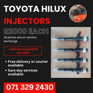 Toyota Hilux Injectors For Sale With Warranty