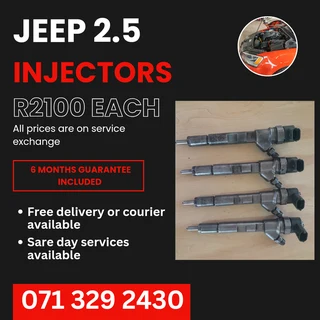 Jeep 2.5 Injectors For Sale With Warranty