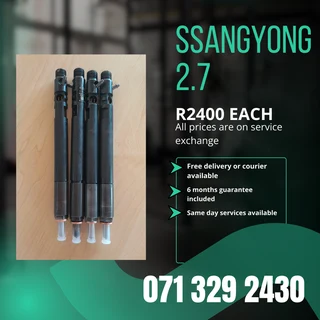 Ssangyong 2.7 Injectors For Sale With Warranty
