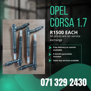Opel Corsa 1.7 Injectors For Sale With Warranty