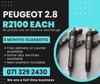 Peugeot 2.8 Injectors For Sale With Warranty