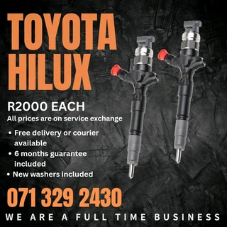 Toyota Hilux Injectors For Sale With Warranty
