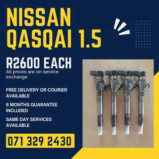 Nissan Qasqai 1.5 Injectors For Sale With Warranty