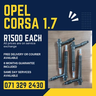 Opel Corsa 1.7 Injectors For Sale With Warranty