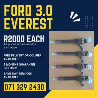 Ford Everest 3.0 Injectors For Sale With Warranty