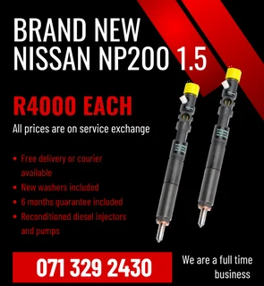 Brand New Nissan Np200 1.5 Injectors For Sale With Watranty