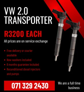 Vw Transporter 2.0 Injectors For Sale With Warranty