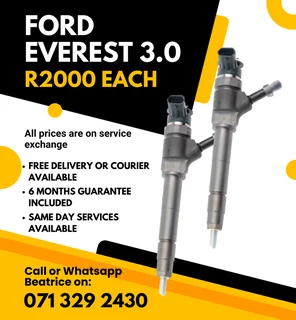 Ford Everest 3.0 Injectors For Sale With Warranty