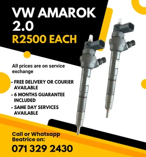 Vw Amarok 2.0 Diesel Injectors For Sale With Warranty