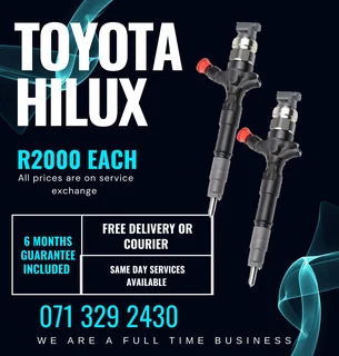 Toyota Hilux Injectors For Sale With Warranty