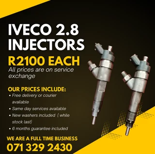 Iveco 2.8 Injectors For Sale With Warranty