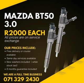 Mazda Bt50 3.0 Injectors For Saole With Warranty