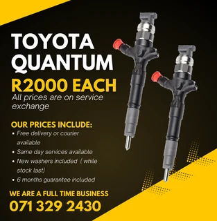 Toyota Quantum Injectors For Sale With Warranty