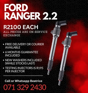 Ford Ranger 2.2 Injectors For Sale With Warranty