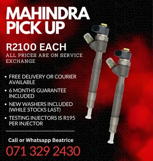 Mahindra Pick Up Injectors For Sale With Warranty