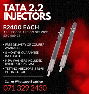Tata 2.2 Injectors For Sale With Warranty