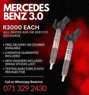 Mercedes Benz 3.0 Injectors For Sale With Warranty