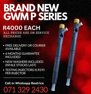 Brand New Gwm P Series Injectors For Sale With Warranty