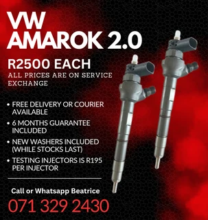 Vw Amarok 2.0 Injectors For Sale With Warranty