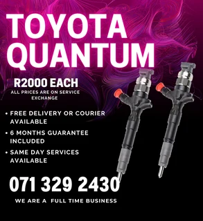 Toyota Quantum Injectors For Sale With Warranty