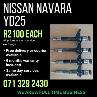Nissan Navara Yd25 Injectors For Sale With Warranty On