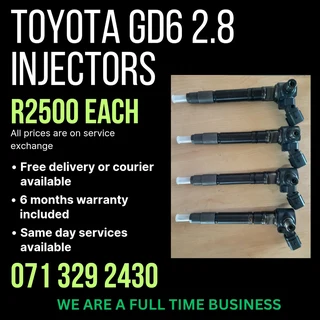 Toyota Gd6 2.8 Diesel Injectors For Sale With Warranty