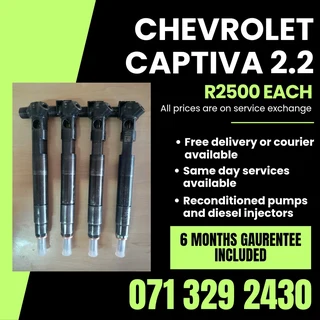 Chevrolet Captiva 2.2 Injectors For Sale With Warranty