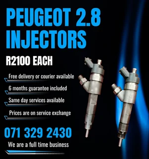 Peugeot 2.8 Injectors For Sale With Warranty