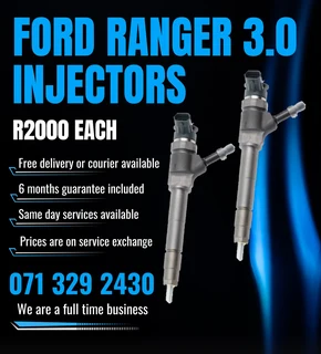Ford Ranger 3.0 Diesel Injectors For Sale With Warranty