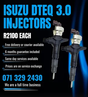 Isuzu Dteq 3.0 Injectors For Sale With Warranty