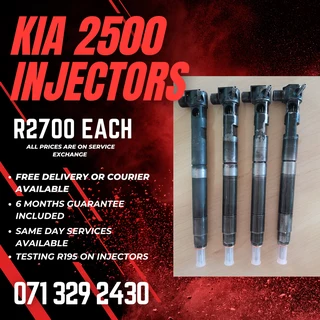 Kia 2500 Diesel Injectors For Sale With Warranty