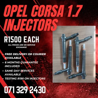 Opel Corsa 1.7 Diesel Injectors For Sale With Warranty