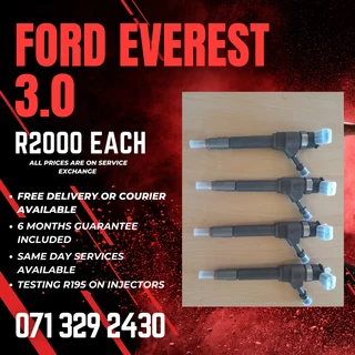 Ford Everest 3.0 Diesel Injectors For Sale With Warranty