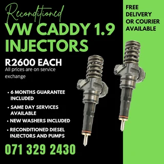 Vw Caddy 1.9 Injectors For Sale With Warranty