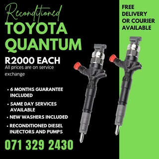 Toyota Quantum Injectors For Sale With Warranty