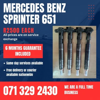 Mercedes Benz Sprinter 651 Diesel Injectors For Sale With Warranty