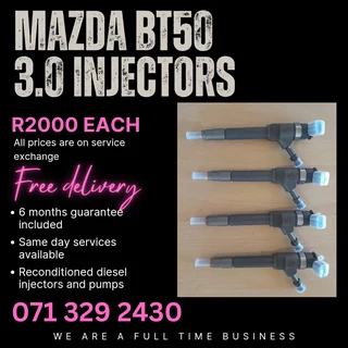 Mazda Bt50 3.0 Diesel Injectors For Sale With Warranty
