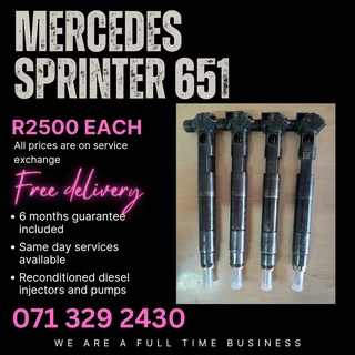 Mercedes Bens Sprinter 651 Injectors For Sale With Warranty