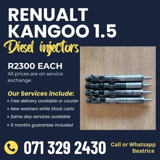 Renualt Kangoo 1.5 Diesel Injectors For Sale With Warranty