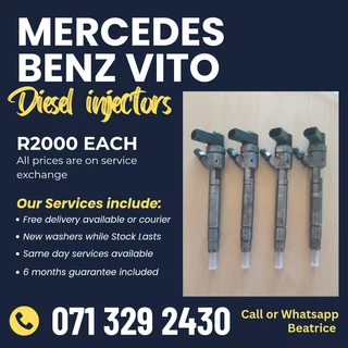Mercedes Benz Vito Injectors For Sale With Warranty