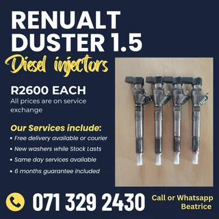 Renualt Duster 1.5 Injectors For Sale With Warranty