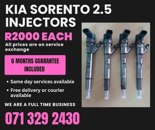 Kia Sorento 2.5 Diesel Injectors For Sale With Warranty