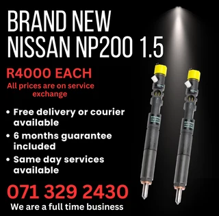 Brand New Nissan Np200 Injectors For Sale With Warranty