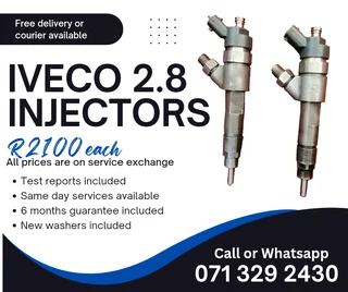 Iveco 2.8 Injectors For Sale With Warranty