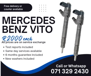 Mercedes Benz Vito Injectors For Sale With Warranty