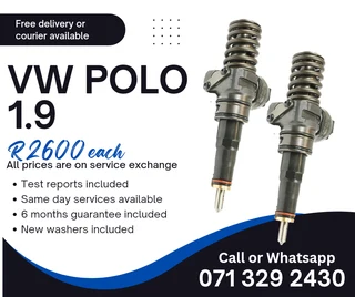 Vw Polo 1.9 Injectors For Sale With Warranty